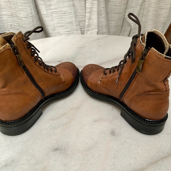 L’idea Studded Toe Ankle Combat Boots - Picture 8 of 14